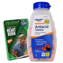 Ultra síla Antacida Tablety - Karbonát vápenatý 1000mg - 71 Žvýkací Tablety Roztříděné Berry a Vital Volumes Tipy Karta Bundle