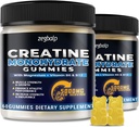 Kreatine Monohydrát Gummies 5g pro muže a ženy - Cukr zdarma Creatine Gummy 5000mg s hořčíkem Taurát, L- Taurin, Vitamin B 6 & B12 pro podporu svalů, Energy Boost, Předcvičení, 120 Počet