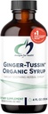 Designy pro zdraví Ginger Root Sirup s medem + Wild Cherry Bark - Ginger- Tussin Sirup Liquid Imunity Support Supplement - Určeno pro pomoc Soothe The throat (47 Servings / 4 Fl Oz)