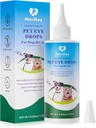 Pet Oko Kapky, Jemný a bezpečný pes oční kapka pro infekci, Relieve Eye Stching & Irritation, Odstranit stébla, Bezpečné pro všechna zvířata, 4.06oz, 120ml