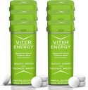 Viter Energy 40 mg Coffeine Mints - Cukr zdarma, B Vitamíny, Vegan, Zvyšuje rychlý energetický upozornění Focus, Caffeinated Nootropic Doplněk pilulky (Spearmint Flavor, 20ks, 6 Pack, 120ks Celkem)
