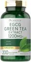 Carlyle EGCG Green Tea Extract Supplementary 124; 1200mg Supplementary 124; 200 Kapsle 124; Non- GMO a gluten zdarma