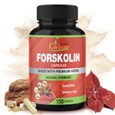 Cadane forskolin doplňky - 5in1 s kurkumin, Arjuna, Garcinia cambogia, a zelený čaj - 5 měsíční dodávky - 150 Kapsle