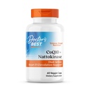 Lékařská nejlepší CoQ10 100 mg + Nattokináza 2,000FU, podporuje podporu srdce a cirkulace, Non- GMO, gluten zdarma, Vegan, 60 Veggie Caps