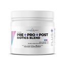 Livingood Daily Pre Pro Post Biotics Blend Powder, Dědičný doplněk zdraví s prebiotiky z organické modré Agave Inulin, SBO Probiotika, Probiotika pro ženy a muže, Non GMO, Vegan, 30 Služeb