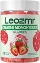 Creatine Monohydrát Gummies 5000mg pro muže a ženy, Chewables Creatine Monohydrátu dodatek (120 Počet) - Jahody 120 Gummies