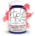 Nootropics Depot R- ALA Cyklodextrin Complex Tablets CLAS124; 500mg CLAS124; Optimalizovaný R- Alpha kyselina lipoová CLAS124; 30 Počet