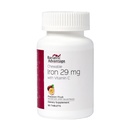 Bariatric Advantage Chewable Iron 29 mg - pro bariatrické chirurgie Pacienti - Železo s vitaminem C - No Iron Taste - Ferrous Fumarate & Carbonyl Iron Supplement - Vášeň Ovoce - 90 Počet