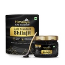 Čisté Shilajit Resin 124; Nejvýkonnější Shilajit z Indie, Zlatá třída pro muže a ženy, 75 Služeb pro energetický boost, 85 + Stopy Minerály, 77% Fulvic acid, Lab Tested, 30g