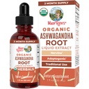 MaryRuth Organics Ashwagandha kořenová 124; USDA Organic Ashwagandha Liquid Kapky 124; Stress Relief, Natural Calm, Relaxation and Mood Support Supplementary Appendix 124; Adaptogenic Appendation 124; Nervine Appensation 124; Vegan Appensation 124; Non-GMO Contract 124; 60 Servings