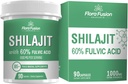 SHILAJIT Kapsle 1000mg - Himalayan Shilajit s Fulvic Acid - Shilajit dodatek s bylinnými extrakty - Shilajit dodatek Kapsle - Šilajit pro muže a ženy - 90 Kapsle