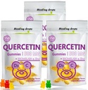 Quercetin s bromelainovými gumy - vitamin C + zinek + vitamin D3 - Quercetin 500mg gumy pro děti a dospělé (3 balení)
