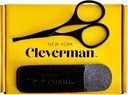 Cleverman Premium Obličejové nůžky na vlasy - Profesionální nosní nůžky na vlasy, zakřivené bezpečnostní čepele a zakroucené tipy pro oční obočí, knír, medvědí, ušní vlasy trimming. Stainless Steel Grooming Tools for Men