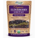 Sada k výrobě bezobratlých organických bezobratlých - snadné použití, DIY Elderberry Sirup Kit s brusinkami, Rosehies, Ginger, Echinacea, Skořice, a hřebíček, Vyrábí 32oz syrup, Pivovarnické tašky