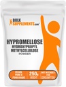 BulkSupplements.com Hypromelosa Powder - Hydroxylpropyl Methylcelulóza, Pomocné látky a látky zvyšující stravu - Potravinová třída & Vegan Alternative, 250g (8.8 oz) (Balení po 1)