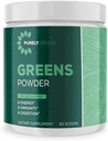 Superfood Powder with Spinach, Kale & Beet Root Powder, Daily Super Green Powder podporuje stravovací, Gut Health, Energy, Imunity, Smoothie Mix with Veggie & Fruit Powder, 60 Servings