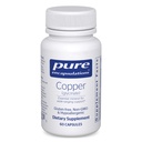 Čisté enkapsulace Měď Glycinát 60 's - 2 mg Copper Supplement, Podporuje tvorbu červených krvinek * - Podporuje energetický metabolismus - Non- GMO & Vegan - 60 Kapsle
