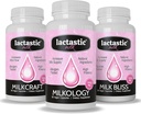 Lactastic ® Perfect Start Bundle - Vysoce potentní organické laktační doplňky - Milkology, Milkcraft & Milk Bliss - 210 Veganské kapsle