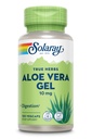 SOLARAY Aloe Vera Gel Concentrate 200X - Ekvivalentní s 2000mg Fresh Gel, Aloe Vera Kapsle s Ginger, Peppermint a Parsley, Herbal Wellness Support, Vegan, Non- GMO, 60- denní záruka, 100 Služeb