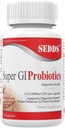 Super GI Probiotika 112.5 Miliarda CFU na Serving podporuje stravitelné zdraví & May Relieve Gastrointestinální tísňová 124; Nejvyšší potence 8 Stuin Formule 124; 60 Kapsle