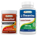 Nejlepší Naturals Inositol Powder 1 Lb & L- Theanine 200mg