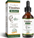 Yuaben Tinnitus Relief for Ringing Uars, Ušní kapky pro ucpané uši & Uar Ringing Relief, Přírodní ingredience
