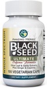Úžasné Byliny celé spektrum Black Seed Ultimate, Vegetariánské kapsle - Olive Leaf & Česnek Extrakts Plus Ginger & Cayenne, gluten Free, non GMO, Vegan - 100 Počet