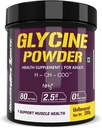 Sports Glycine Powder - Aminová kyselina dodatek - Podpora svalového zdraví - 200 g - 80 Služeb