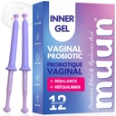 Muun Ženské Vaginální Probiotika I Kvasinková infekce & BV Léčebný balíček 12 I Vaginální Moisturizér pro suchost & Podpora pH Balance I Feminin Odor Eliminace a Vaginální zdraví I Hormon & Estrogen zdarma