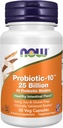 Nyní Potraviny Doplňky, Probiotic- 10 ™, 25 Milionů, s 10 Probiotické srážky, mléčná, sójová a gluten zdarma, Stuin ověřený, 50 Veg Kapsle
