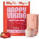 Happy Viking Strawberry Protein + Superfoods Powder, Vytvořil Venus Williams, 20G Protein, Low Carb, Keto, Vegan, gluten- Free, Non-GMO, Superfoods, Kompletní strava náhrada, 1 Canister (24 oz.)