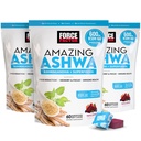 FORCE FACTOR Amazing Ashwa for Stress Relief, Memory, Focus, and Immunent Support Health, Ashwaganda Dodatek s KSM- 66 Ashwagandha for Stress, 180 Soft Chews