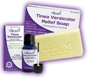 Tinea Versicolor Full Body Value Pack - cílený Relief Liquid (15ml) + 1 Anti- Itch mýdlo current 124; přírodní složky pro Ringworm, Candida, Itch & Tinea current 124; Gentle for All Skin Types curren124; Safe for Kids & Dospělí