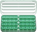 Zoksi Monthly Pill Organizér 1 čas denně, 30 den Pill Box Organizátor Jednou denně, Jeden měsíc Velký Pill Pouzdro na cestu, 31 den Denní Medcine Kontejner na vitamíny, dodatek a léky (Olive)