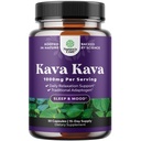 Kava Kava Root Extract Dodatek 1000mg - Rychlá Herbal Podpora s Kavalactones pro vyvážený mood - Relax Calming Kapsle pro podporu stresu a lepší spánek - 15 Služeb