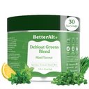 Lepší Alt Green Powder, Detox & Debloat s 15 Super Green Směs Spirulina, Moringa Powder, Wheatgrass, Pre & Probiotika, Baleno s antioxidanty, Máta Flavor, No Maltodextrin, 30 Služeb