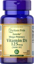 Puritan 's Pride Vitamin D3, 5000 IU, 100 Počet