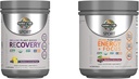 Zahrada života Vegan Organic Plant- Based Post Workout Recovery Powder, 30 Servings, 15.7 Oz & Pre Workout Energy Powder, 40 Servings, 8.14 Oz Bundle