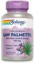 SOLARAY Saw Palmetto Extract - Podpora prostatního zdraví a močení - 136 mg mastných kyselin a sterolů - Laboratorní ověřené, 60denní záruka vrácení peněz (240 Služeb, 240 Softgels)