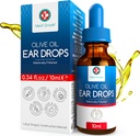 Medi Class Olive Oil Uar Drops for Wax Removal and Blocked Ears, 10ml - 100% Natural Ear Wax Removal Drops with Pipette Dropper Softens and Removes Harded Earwax Buildup - Advanced Ear Wax Drops