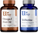 Utzy Naturals Omega 3 Fish Oil 60 Softgels Lemon- Lime Flavor a TriBerine