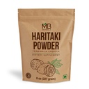 MB Herbals Haritaki Powder 8 oz / 227 Gram / 0, 5 lb OF 124; Inknut Powder OF 124; Terminalia chebula Harde Chebulic Myrobalan OF 124; Gluten Free OF 124; No Preservstives