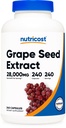 Nutricost Grape Seed Extract 28,000mg, 240 Capsule - Non- GMO, Gluten Free, Vegetarian Friendly