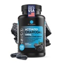 Dr. Robaina Aktivovaná Charcoal Kapsle 1200 mg - Coconut- Shell Carbon for Gas & Bloating Relief, Digestive Comfort & Next- Morning Support - Vegan • Non- GMO - 100 Count, USA Made