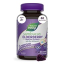 Nature 's Way Sambucus Elderberry Imunitní gumy pro děti, Imunitní podpůrná gumy *, s černým Elderberry Extract, Vitamin C a zinek, 60 Gumy (Balení květen Vary)