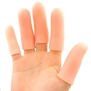 JKcare Large Finger Cots, 10 Pack Silicone Finger Sleeves Podpora Trigger Finger & Artritis - Kryty Protector for Cracked, Corn & Callus Pain Relief