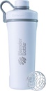 BlenderBottle Radian Shaker Cup Izolované nerezové láhve s drátěnou whisky, 26-Ounce, Matte White