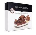 BalanceDiet ™ CLANE124; Protein Bar 124; 15g proteinu CLANE124; Low Carb CLANE124; 7 Bar Box (Čokoládový crisp)