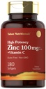 Carlyle zink dodatek 100mg s vitaminem C 124; 180 Softgels CLAS124; Non- GMO, gluten zdarma CLAS124; Tahoe Nutritionals