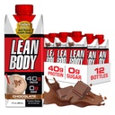 Lean Body Ready- to- Drink Chocolate Protein Shake, 40g Protein, Syrovátka, 0 Cukr, gluten Free, 22 Vitamíny & Minerály, LABRADA, 17 Fl Oz (balení po 12)
